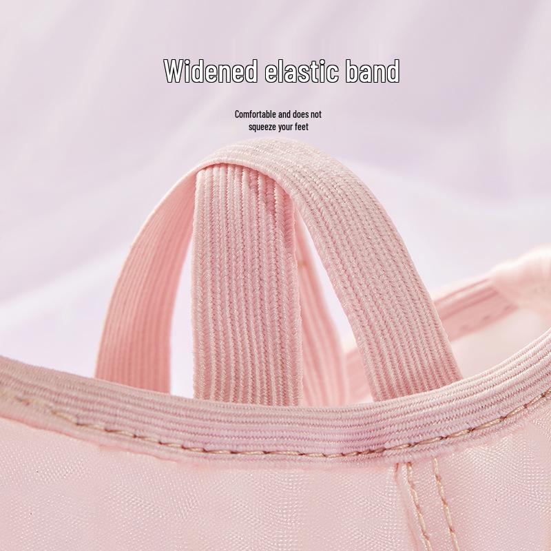 Girls' Ballet Dance Shoes, 3D Mesh Crown Cat Paw, Satin Spring/Summer Practice Footwear