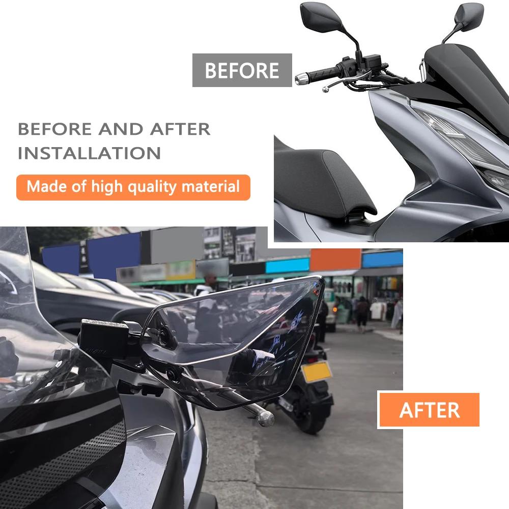 Motorcycle Fairing Visor For Honda PCX160 2010-2026 PCX 125 150 160 Frontal Hand Wind Deflector Stability Hardware Accessories