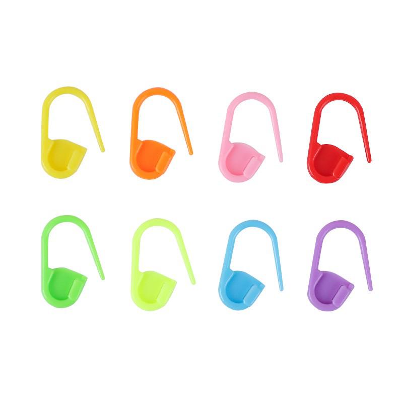 Handmade Clear Color Stitch Markers for Knitting & DIY Projects - Small Pins for Sweaters & Shoes
