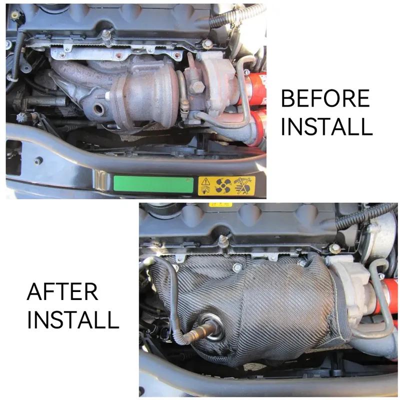 Titanium Turbo Blanket Heat Shield for BMW Mini, N14, N18, Cooper S, R55, R56, 1.6T