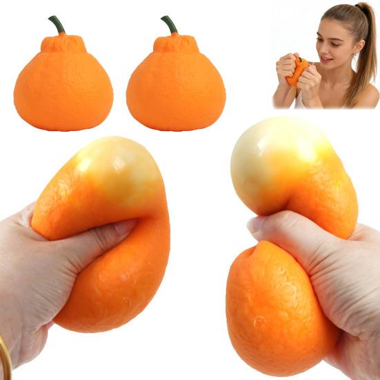 Stress Relief Ugly Orange Toy Decompression Dekopon Tangerine Squeeze Stress Ball Anti-anxiety Simulation Fruit Sensory Fidget Toy