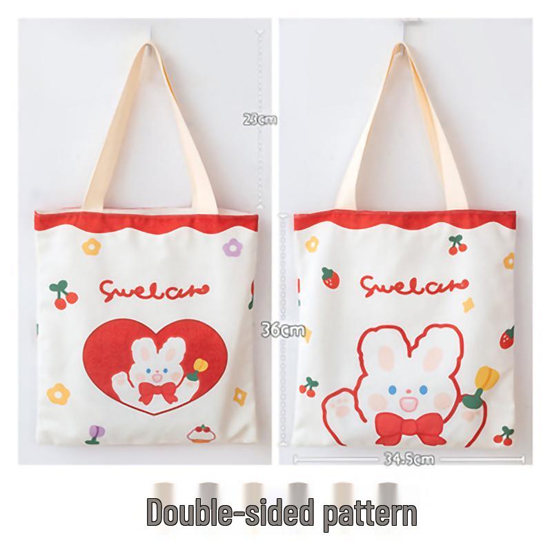 

Стильная холщовая сумка-тоут 2025: Милая одноплечевая сумка для учебы, шопинга и многого другого 34.5x36 cm