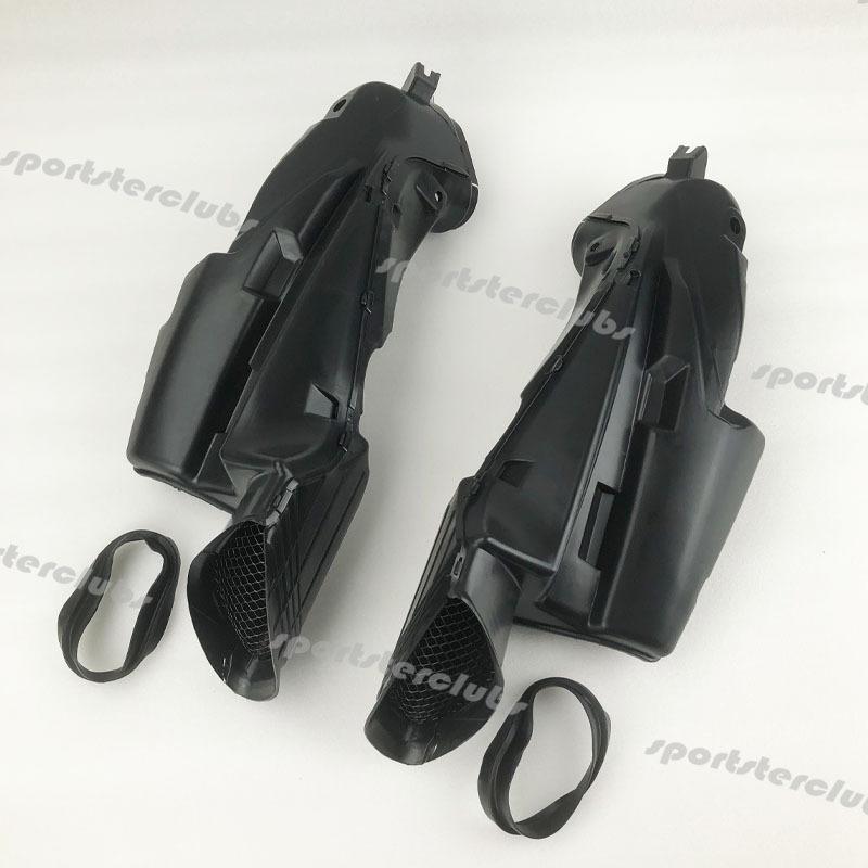 A Pair For Suzuki K6 K7 GSXR750 GSX-R 750 2006-2007 GSX-R600 GSXR600 Black Motorcycle Ram Air Intake Tube Duct Pipe