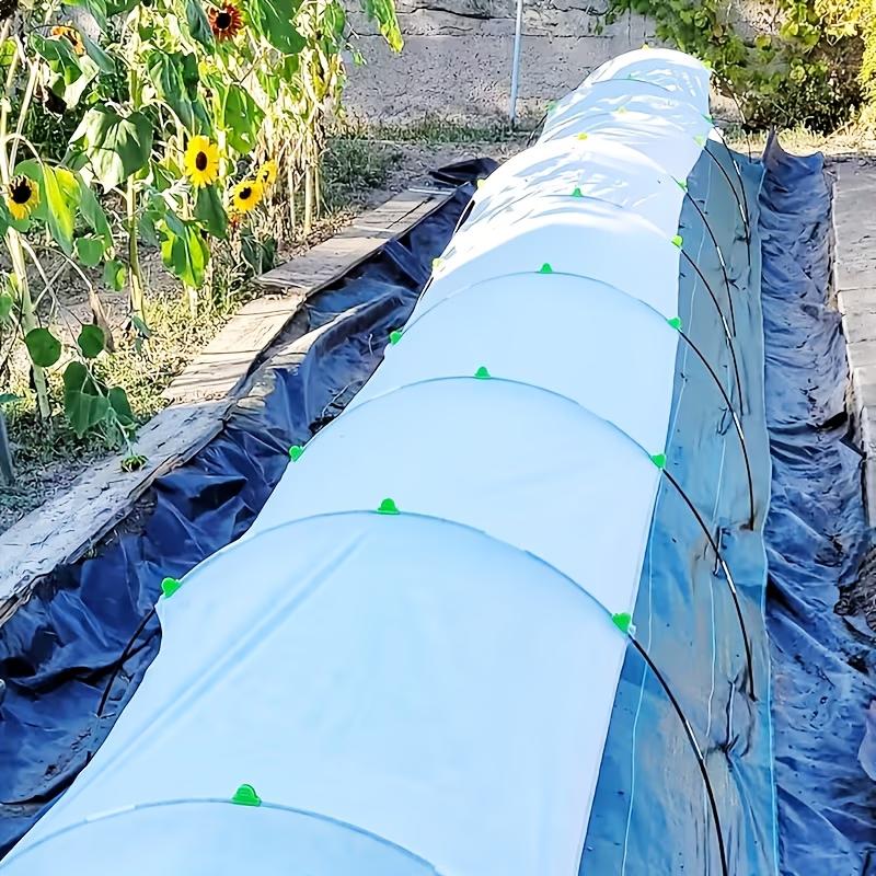 1set Garden Tunnel Kit Greenhouse Frame Kit With Fiberglass Poles Connectors Clips For Plant Greenhouse Gardening Accessories