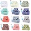 Long-staple Cotton Household Solid Color Rice Character Satin File Jacquard Three-piece Set Towel Bath Towel Square Towel Set