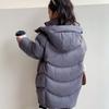 Down Jacket White Goose Down Long Korean Style Winter Clothes for Middle-aged Children Thickened Coat with Hooded Fashionable Cotton Coat