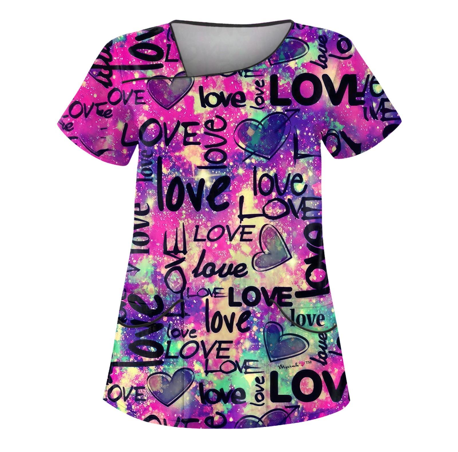 

Женская защитная одежда с имитацией вышивки и набивным рисунком, с наклонным воротником и двойным карманом M