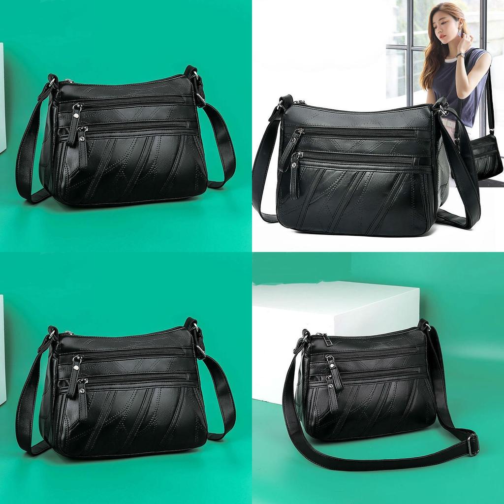 Fashion Pu Leather Square Crossbody Bag For Women Street Style Daily Use