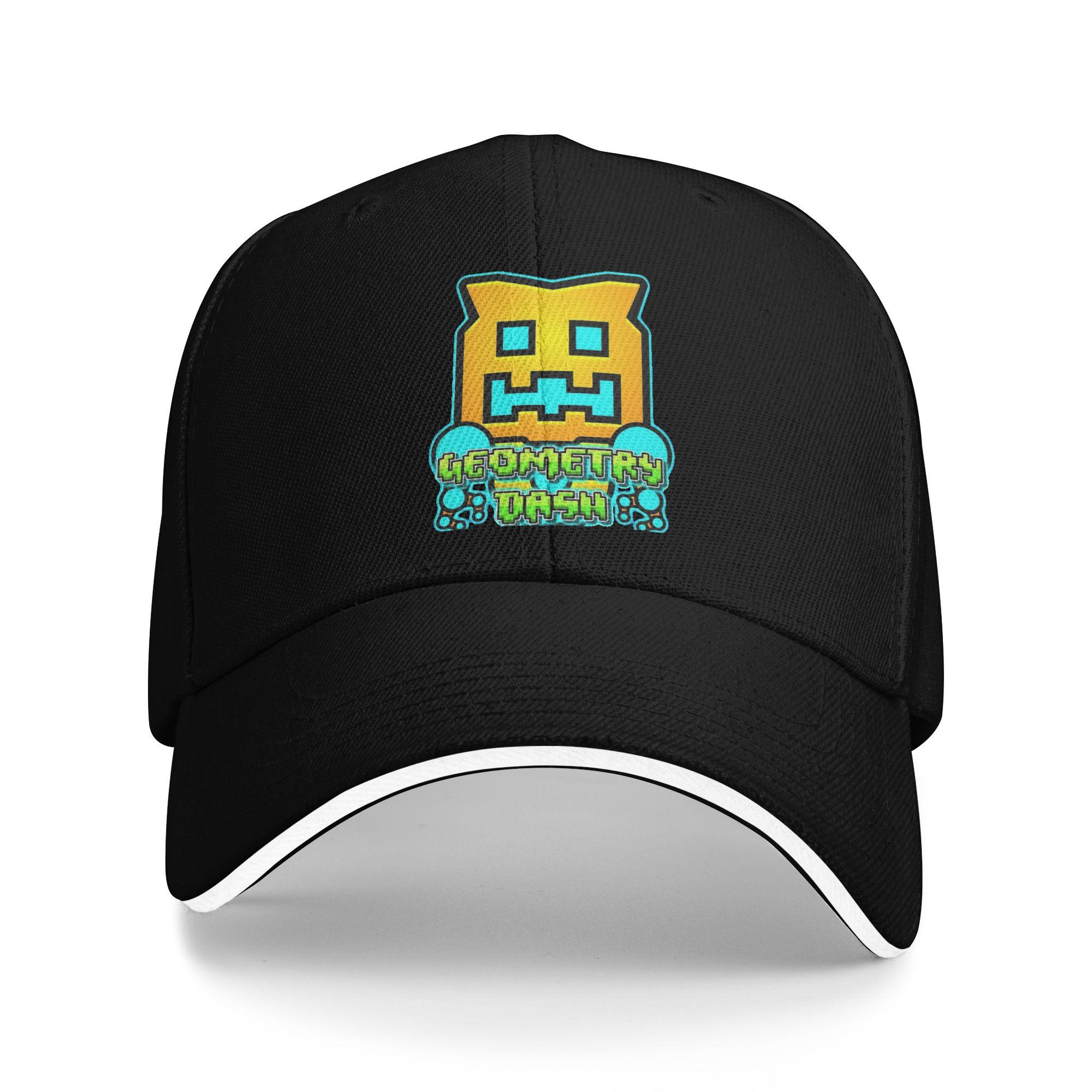 Geometry Gaming Cube Dash Baseball Caps Hip Hop Extreme Demon Sandwich Cap Unisex Style Adjustable Dad Hat Running Golf One Size