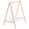 GLEAVI Garden Swing Miniature Model: Mini Hanging Chair DIY Mini Swing, Photography Prop, Desktop