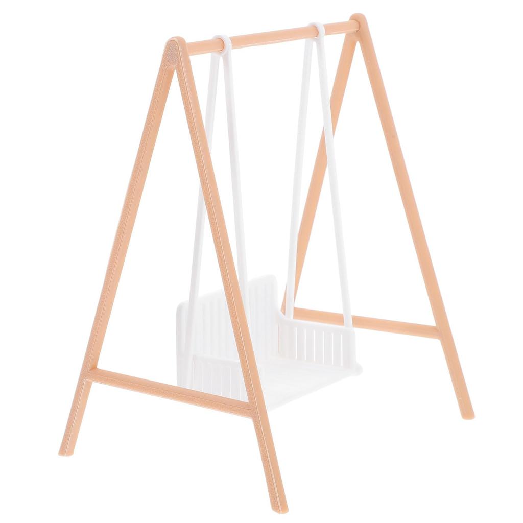 GLEAVI Garden Swing Miniature Model: Mini Hanging Chair DIY Mini Swing, Photography Prop, Desktop