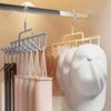 Wardrobe Belt Tie Hanger Scarf Holder Hook Multi-functional Hat Cap Storage Rack Closet Organizer for Tank Top Accessories