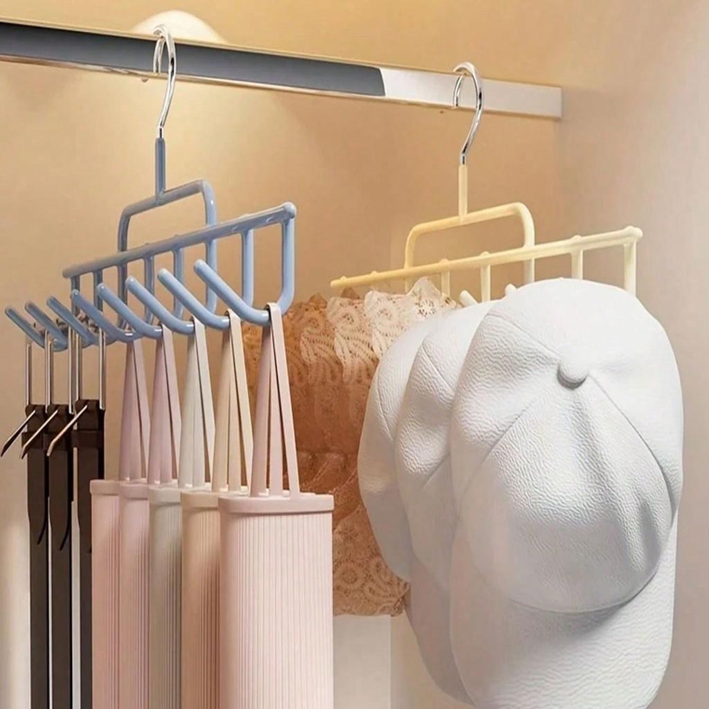Wardrobe Belt Tie Hanger Scarf Holder Hook Multi-functional Hat Cap Storage Rack Closet Organizer for Tank Top Accessories