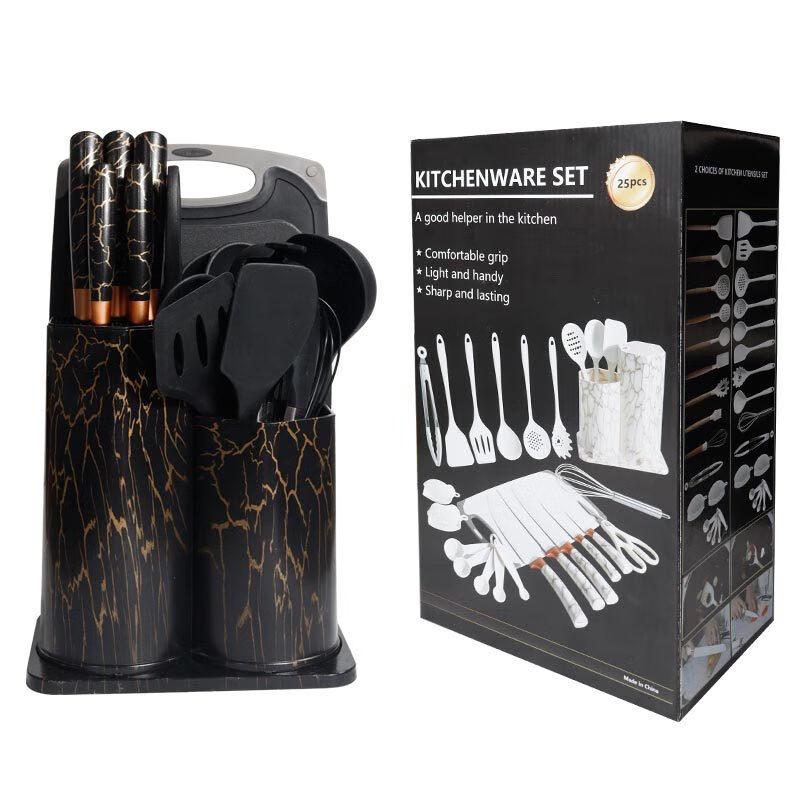 ZISIZ 25-Piece Silicone Kitchen Utensil Set