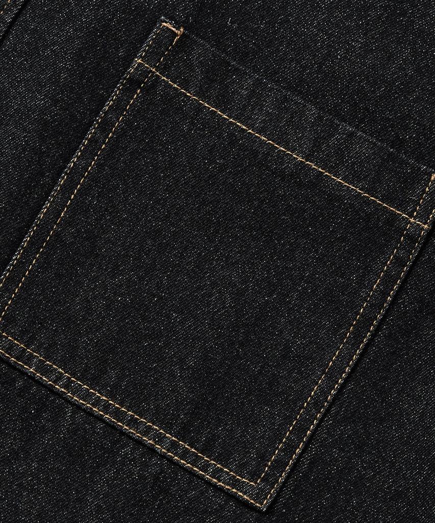 KULTE Washed Work Denim Shirt Black