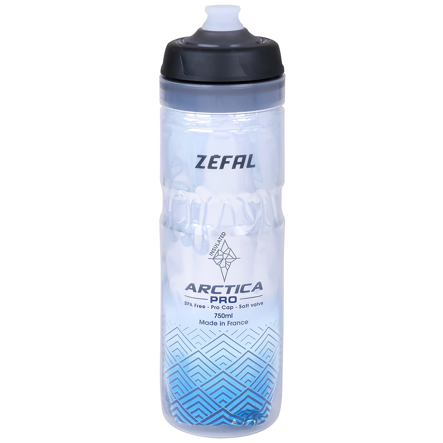 

Zefal Arctica Pro 75 Cycling Insulated Drink 1677 Bottle, Silver/Blue, 750ml,