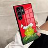 Різдвяний Чохол для телефону Christmas T-The G-GrinC-chs-S для Samsung S26 S25 Edge Ultra S23 S22 S21 S20 Ultra Plus S24 Fe A54 A53 A25 Скляна кришка