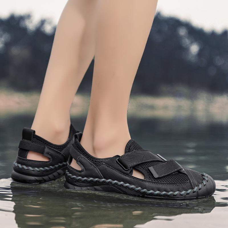 Summer Mesh Men's Shoes New Breathable Flat Casual Shoes Outdoor Walking Men's Sneakers Hiking Shoes Zapatillas Hombre