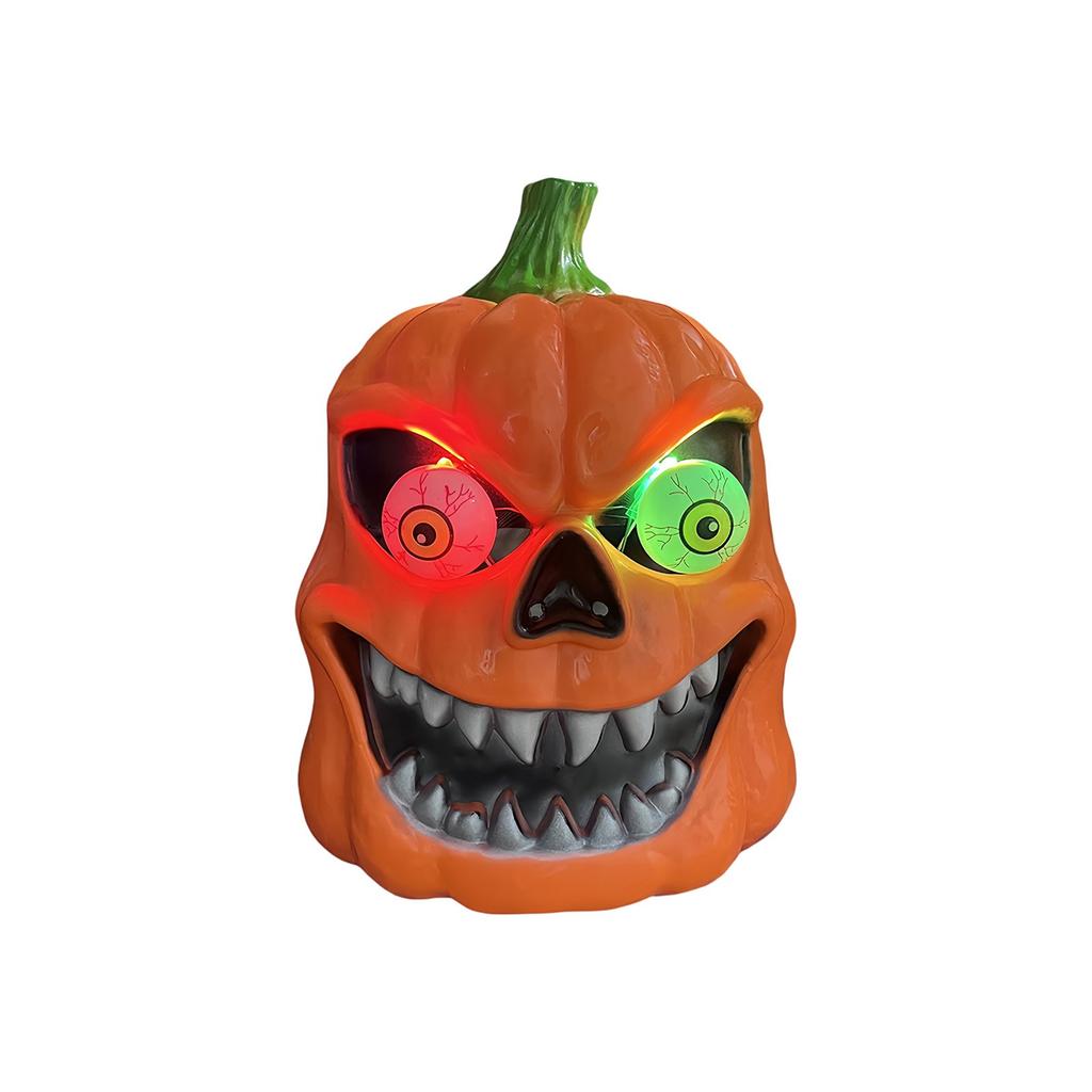 Halloween Horror Pumpkin Mask Glowing Makeup Funny COS Scary Props