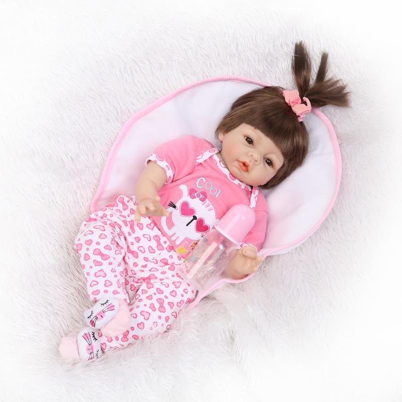 NPK Lifelike Soft Cloth Doll - Cute Girl Baby Simulation Toy
