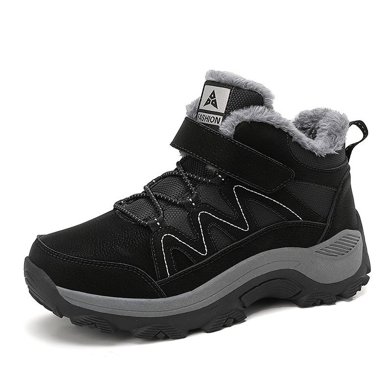 New Winter Velvet Thickened Warm Elderly Shoes Waterproof Medium and Old Snow Boots Men's and Women's Walking Shoes