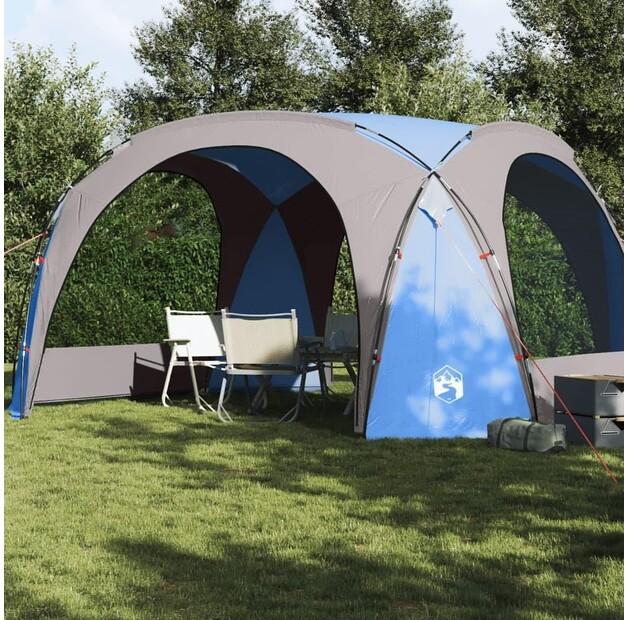 Tenda festiva Vidaxl azul impermeável