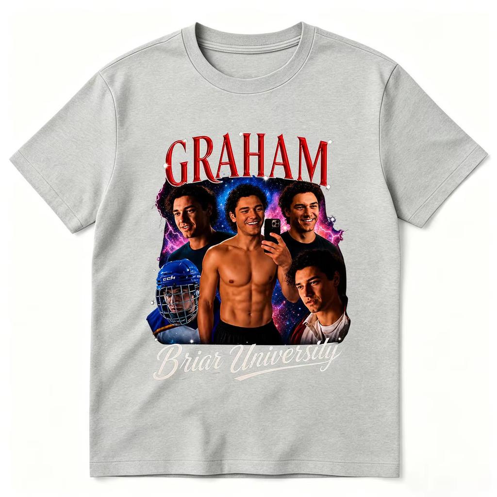 2026 Summer Fashion Trendy Tee Off Campus TV Series T-shirts Garrett Graham Briar University Hockey T-shirt Short Sleeve Casual Clothing