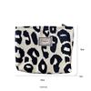 Fashionable Beige Leopard Print Canvas Tote Bag - Large Capacity Shoulder Handbag for Female Students