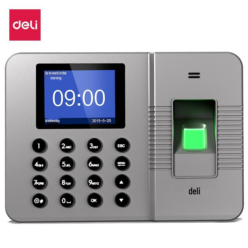 

Deli Smart Fingerprint Time Clock CN plug (adapter included)