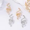 The Light Luxury and Cold Design Sense, Unique Texture, Exaggerated Animal-shaped Snake-shaped Stud Earrings Are Versatile for Daily Wear