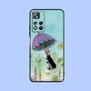 Cartoon L-Little Mole Phone Case For Samsung Galaxy A13,A21s,A22,A31,A32,A52,A53,A71,A80,A91 Soft Black Cover