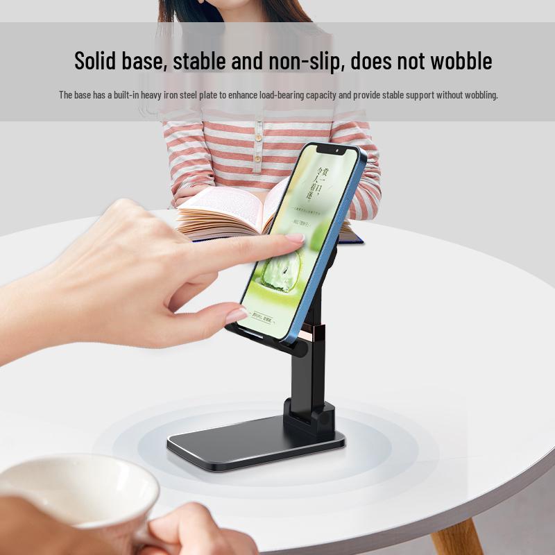 Adjustable Folding Mobile Phone Holder for Hands-Free Viewing