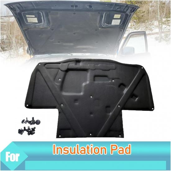 Front Engine Hood Insulation Pad Heat Fire Soundproof Cover Foam Mad Compatible With Toyota And LandCruiser LC80 FJ80 80 Series LX450 91-98