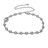 Ethnischer indischer Tanz, Square Dance, Bauchtanz-Aufführung - neue runde Strass-Taillenkette