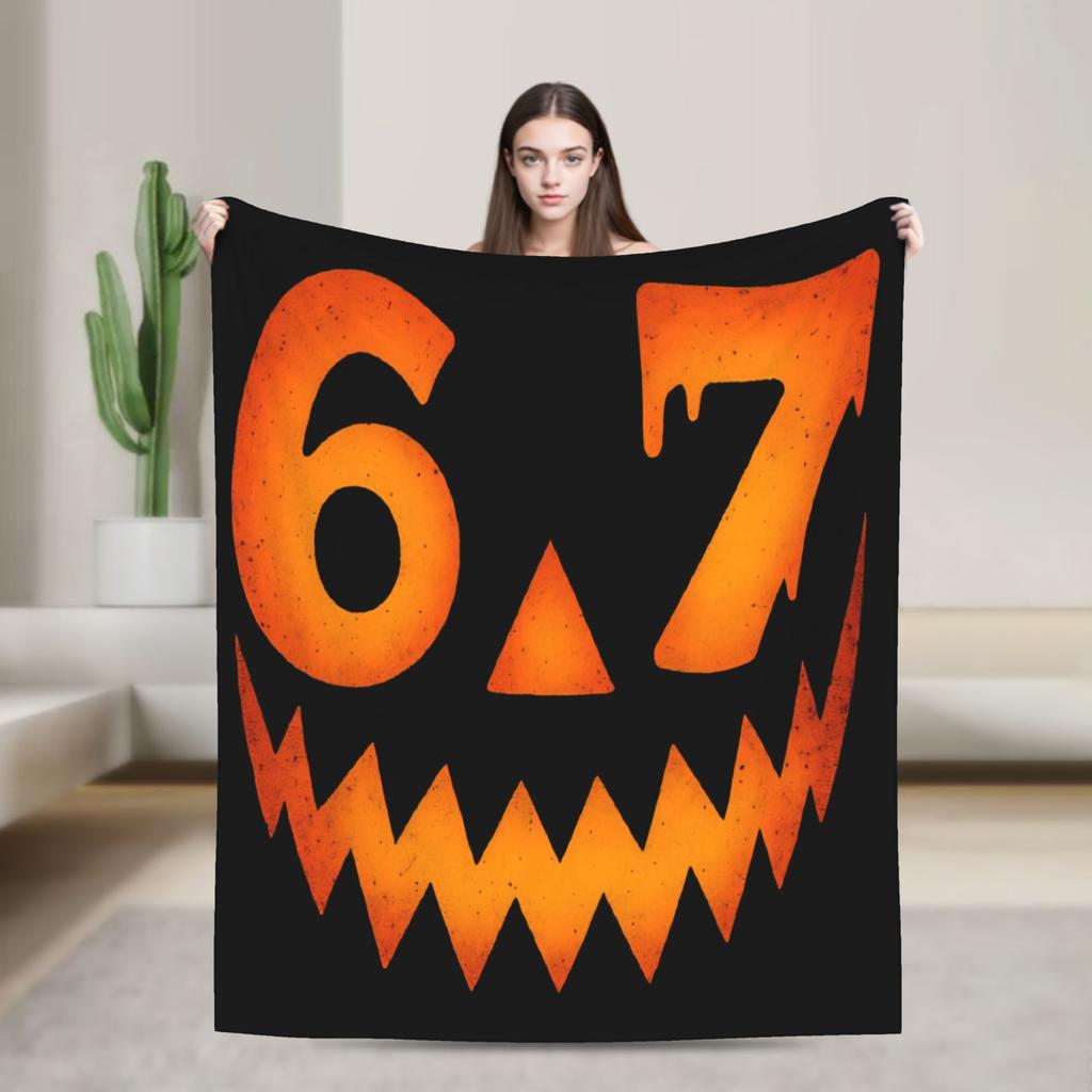 67 Six Seven Meme Mom 67 Meme Plush Blanket Kids Adult  Flannel Throw Blanket For Couch Bed Super Warm Bedspread Gift Idea