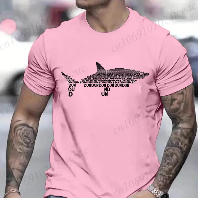 T Shirts for Men Short Sleeve Shirts for Guys Funny Graphic Tees for Shark Week Clothes Funny Shark Fashion Casual Men's Tee Top