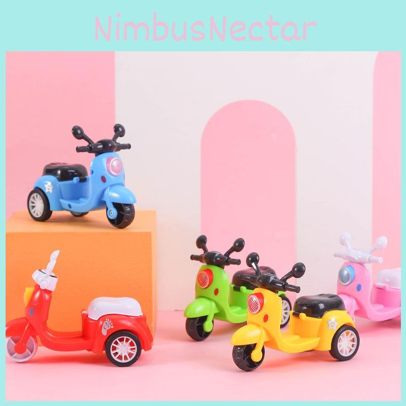 Simulation Mini Inertial Three Wheel Motorcycle Model Children Toy For Sensory And Cognitive Development