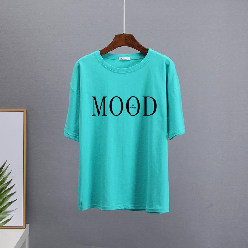 Hirsionsan Summer Cotton Fashion Printed T Shirts Women Casual Soft Oversized Short Sleeves Clothes Chic Harajuku Female Tops