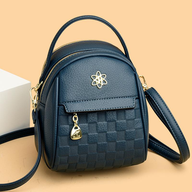 Crossbody Middle Aged Mother Bag New Large Capacity Fashionable One-Shoulder Mesh Small Round Bag