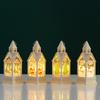Vánoční dekorace Přenosné větrné světlo Hrad Noční světlo Dárky Svítící stolní dekorace Rekvizity