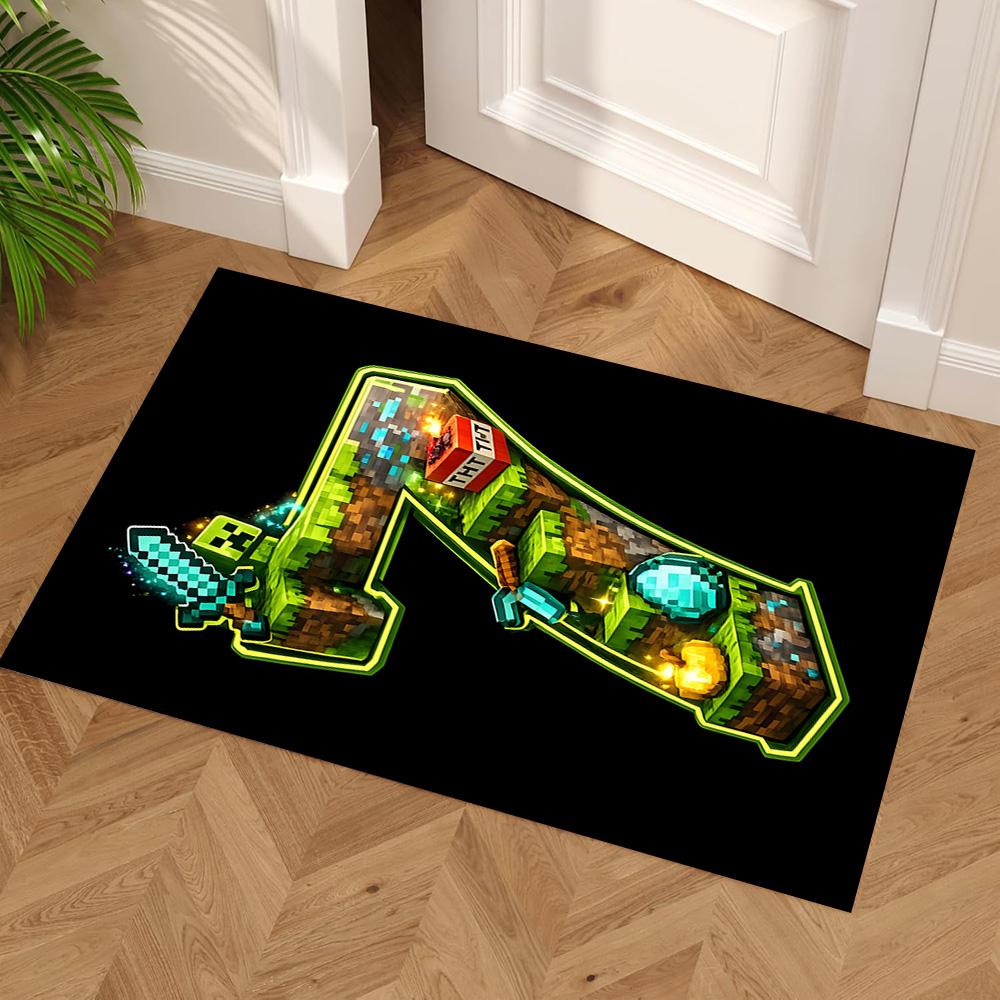Minecraft Underground Adventure Floor Rug Office Rug Perfect for Bedrooms Hallway Living Rooms Dormitory Antislip Carpet Office home decor