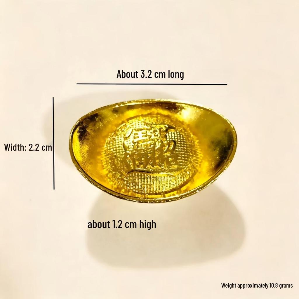 Mu Lue Mini Gold Metal Ingots: Simulation Gold Ingots for Crafts & Photo Frame Filler