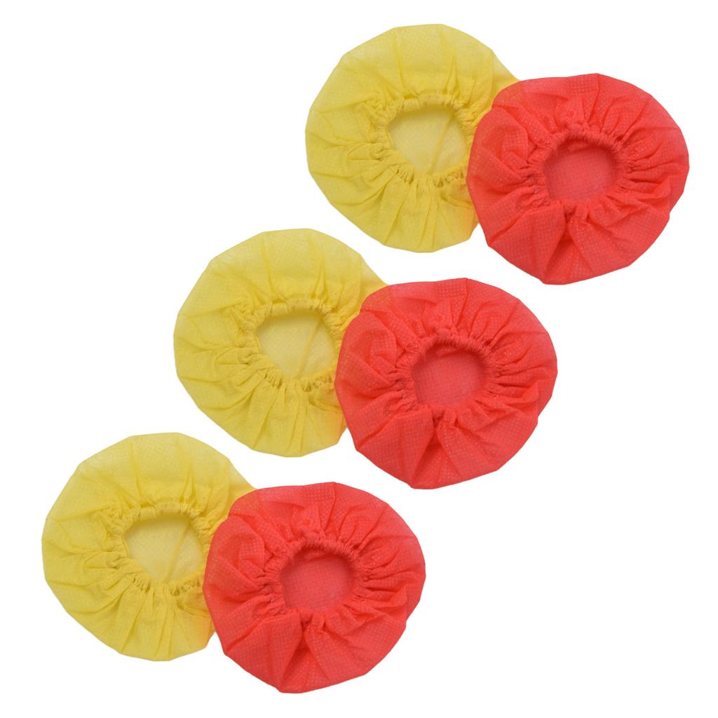 100 Pcs Disposable Microphone Cover Non Woven Microphone Protective Cover for Schools Universities