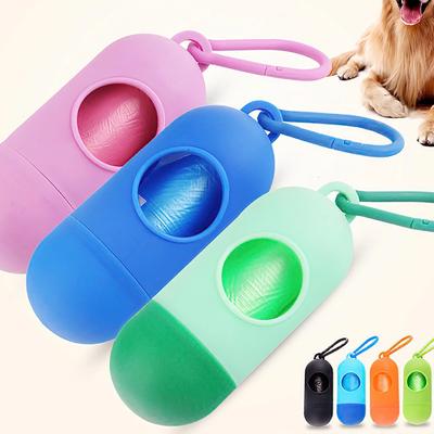Haustier Reinigungszubehör Hunde Müllbeutel Kugelförmige Tragbare Aufbewahrungsbox Toilette Aufnahme Müllbeutel Box