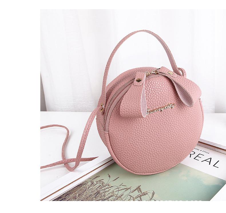 Small Round Bag Ladies Handbags 2021 Southeast Asia Foreign Trade Wholesale Fresh Female Bag Red Light Gray Blue Black Pink