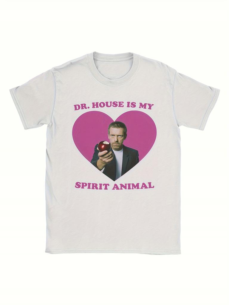 Men's Dr. House M.D. TV Show T-Shirt - Iconic Dr. House & Staff Characters (Chameron