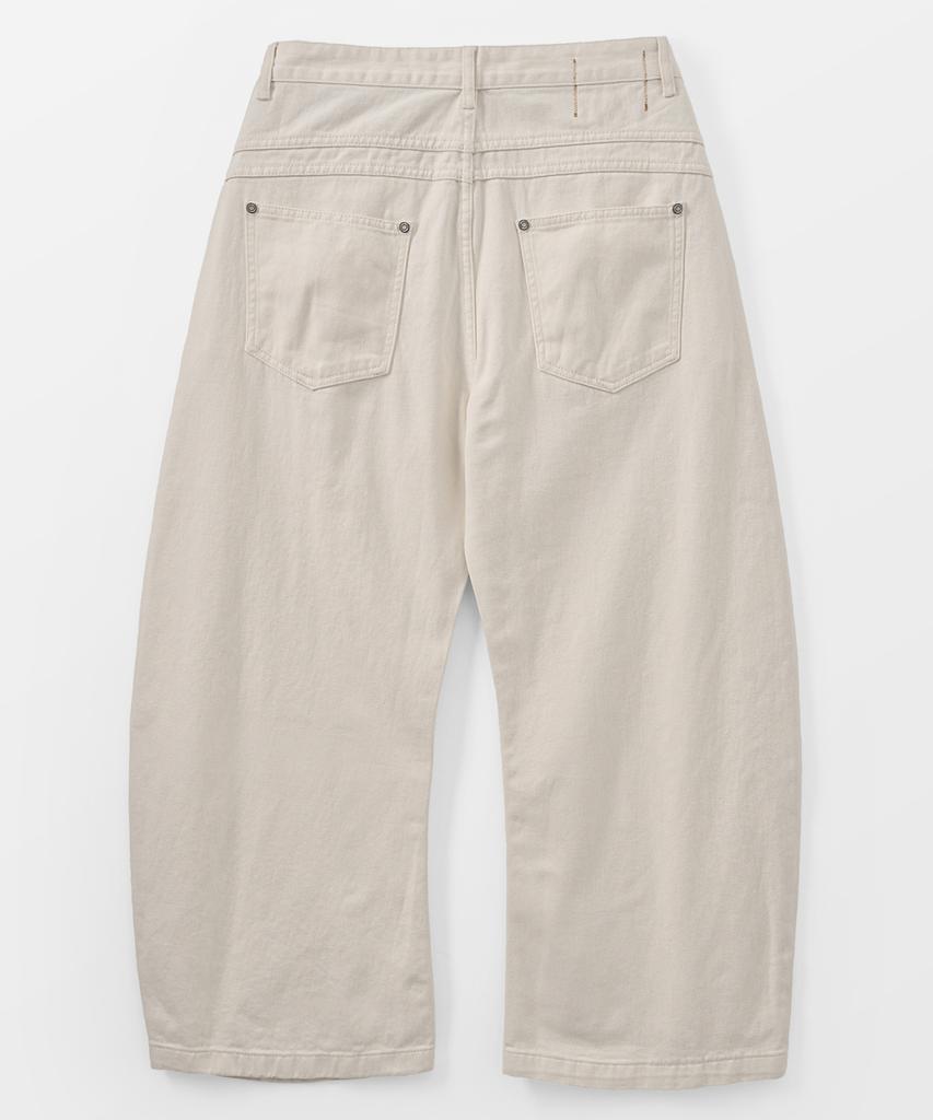 TAKEASY Cotton Curved J Pants (Cream)