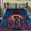 Custom Text Stranger Things Pattern Floor Rug Soft Indoor Carpet Mat Living Room Bedroom