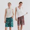L Affair Orange Rayon 4 Part  Pants + Green Rayon 4 Part  Pants Lkmbb225
