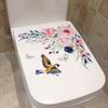 PVC Easy Self-adhesive Delicate Set Decorative Sticker Use Toilet Flower Portable Wall Fridge Decal for Daily Use MIT